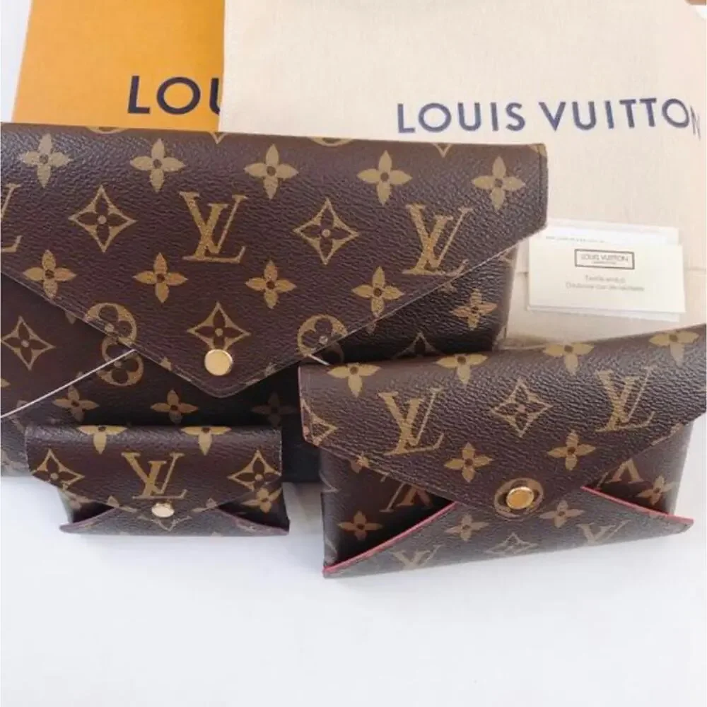 LOUIS VUITTON LV Pouchette Kiragami monogram envelope pouch set